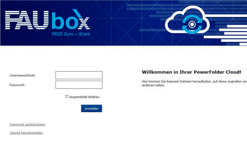 Towards entry "FAUbox: 50 gigabytes of cloud storage for all FAU members"
