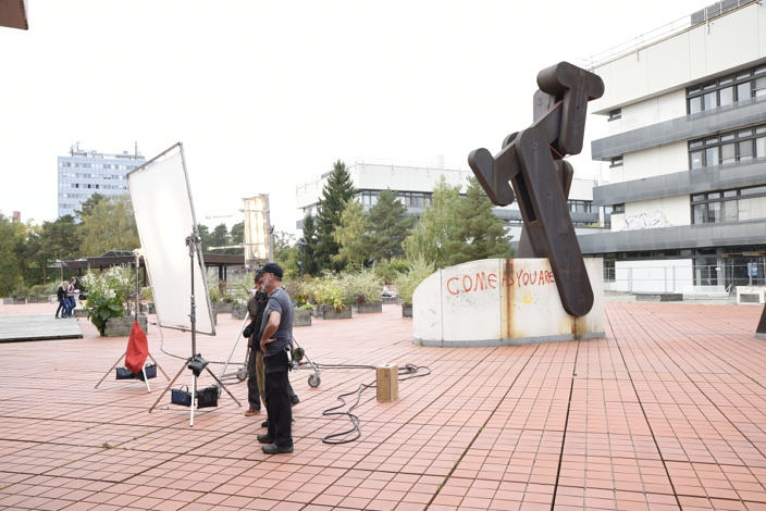 FAU will also feature in the episode of 'Tatort' set in Franconia. Filming took place in October (image: FAU/Boris Mijat)