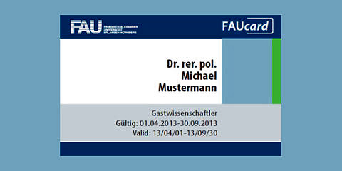 To the page:FAUcard for other staff and guests