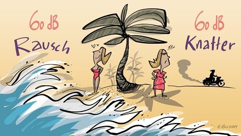 Karikatur zur Akustik