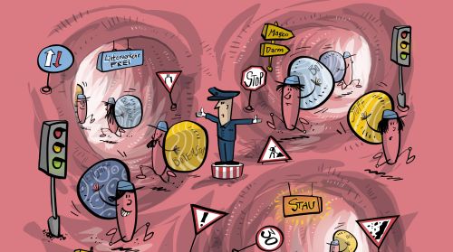 An illustration of the mecanics of the body.