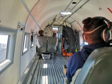 Equipped for research, not for passengers. The Polar 5 is perfectly equipped for extreme conditions and can land without difficulty on snow pistes, for example to carry out expeditions lasting several weeks in the Arctic and the Antarctic. (Image: FAU/Matthias Braun)