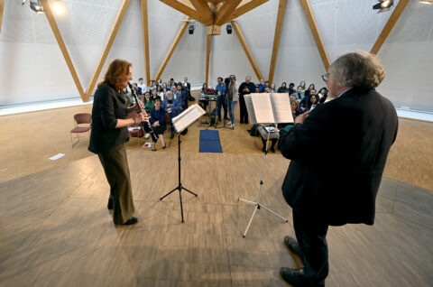 Musical accompaniment was also provided. (Picture: Harald Sippel)