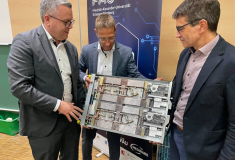 Official inauguration of Helma at NHR@FAU. (Image: FAU/Harald Sippel)