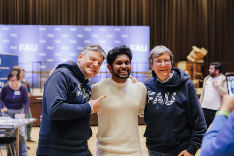 First semester welcome 2025 in the Heinrich-Lades-Halle. (Image: FAU/Giulia Iannicelli)