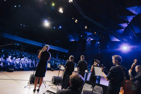 The FAU Dies Academicus 2025: The FAU Big Band. (Image: FAU/Giulia Iannicelli)