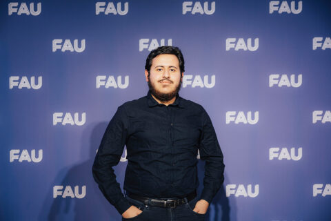 FAU Awards 2025: DAAD Preisträger Ali Elkholey. (Bild: FAU/Giulia Iannicelli)